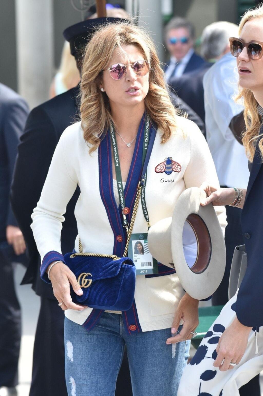Mirka Federerová po nečakanom vypadnutí svojho manžela z Wimbledonu.