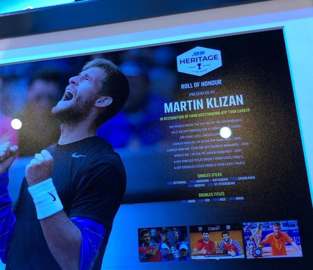 Kližanovi sa počas turnaja majstrov v Turíne dostalo ocenenia od ATP.
