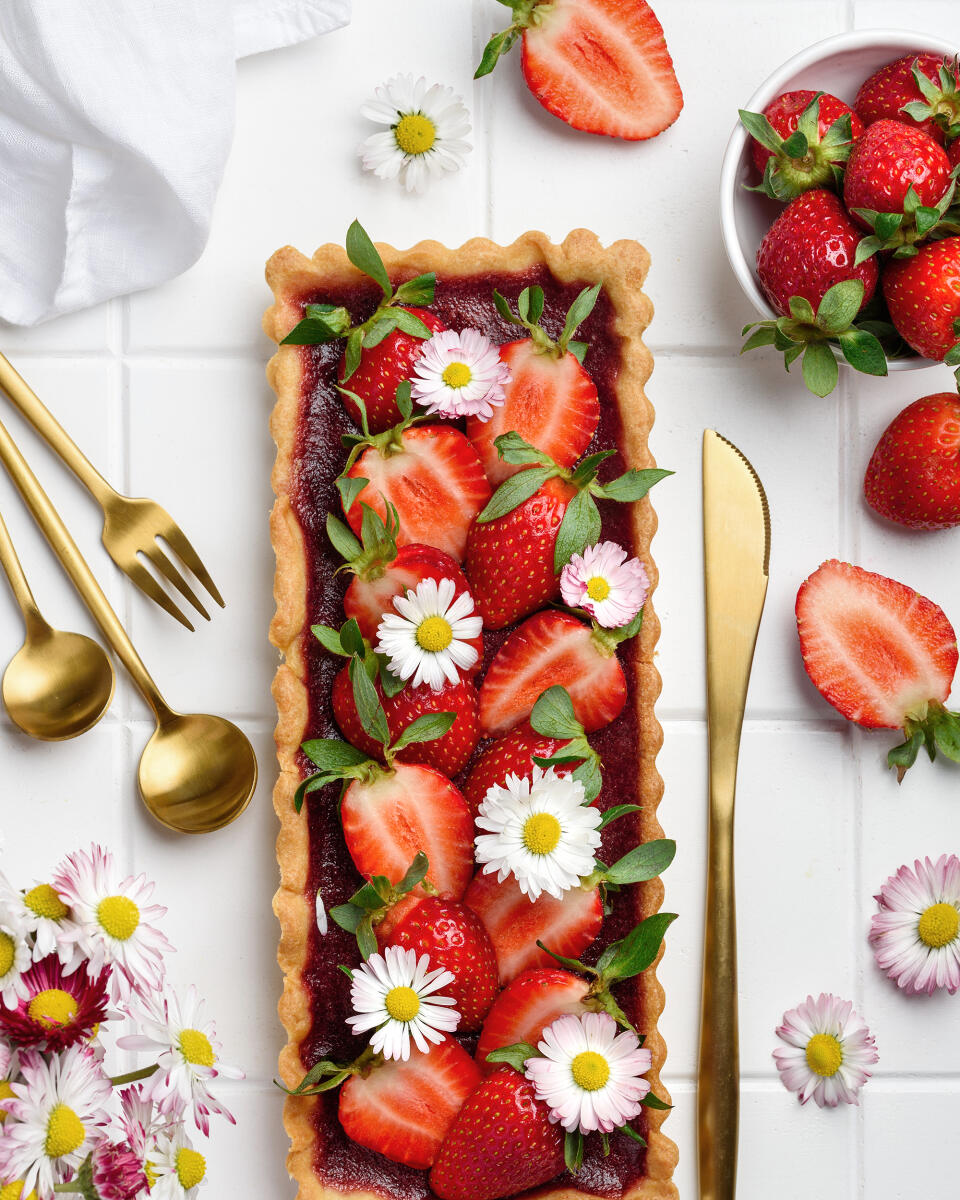 Jahodový tart