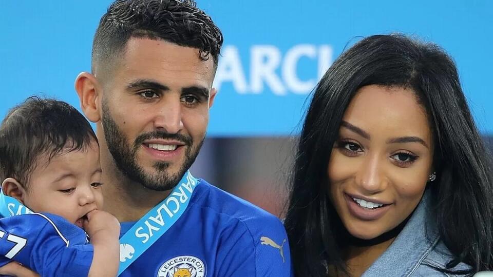 Riyad Mahrez so svojou bývalou manželkou Ritou Johal