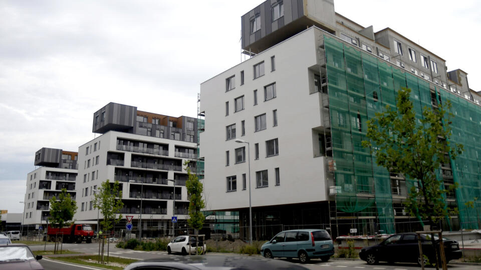 výstavba obytná zóna štvrť sídlisko byty Slnečnice