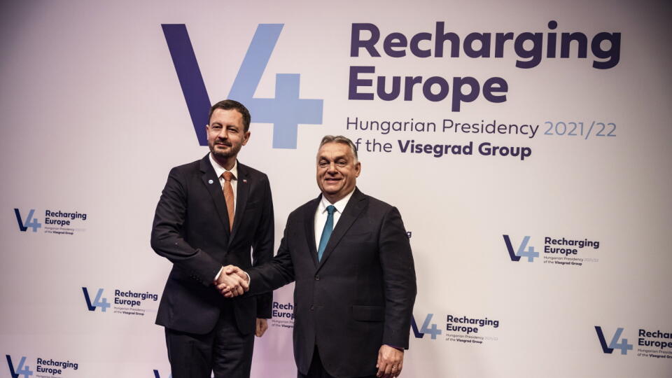 Eduard Heger a Viktor Orbán.