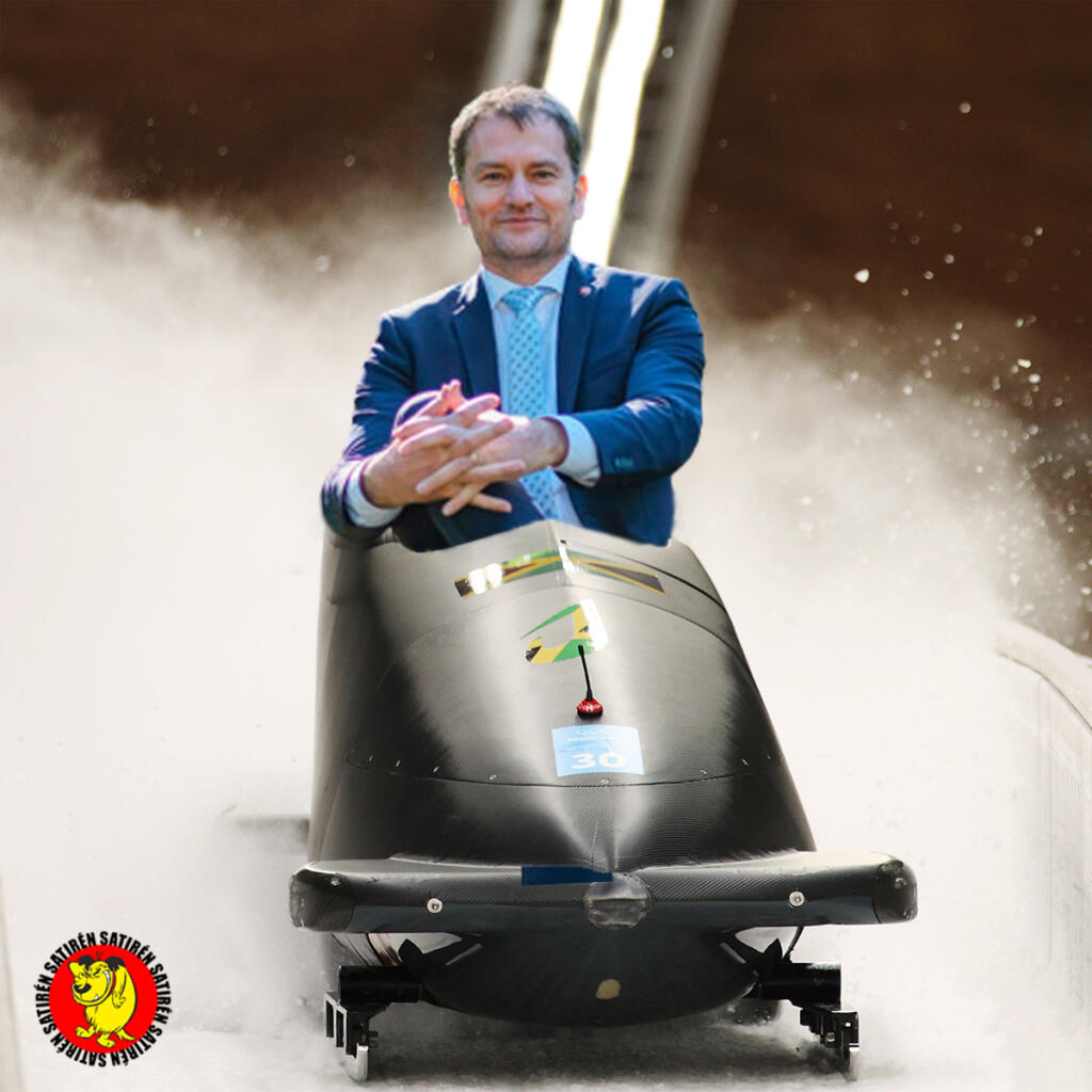 Ako by to vyzeralo, keby na olympiáde bojovali o medaily naši politici? Igor Matovič by to skúšal v monobobe.