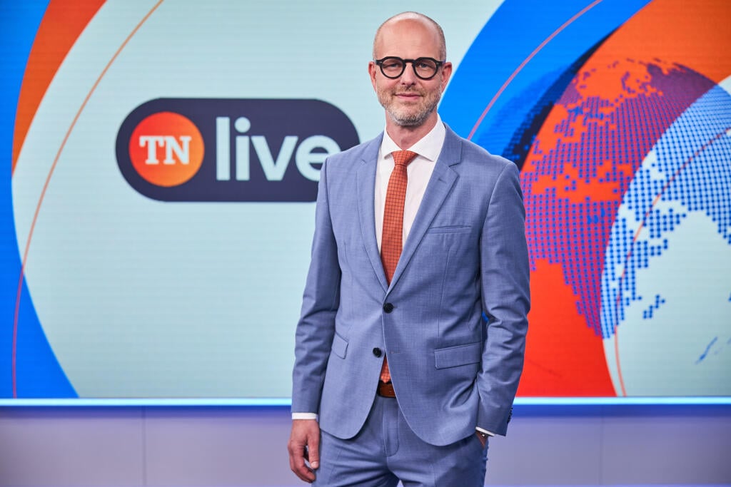 Moderátor TN Live Daniel Očenáš.