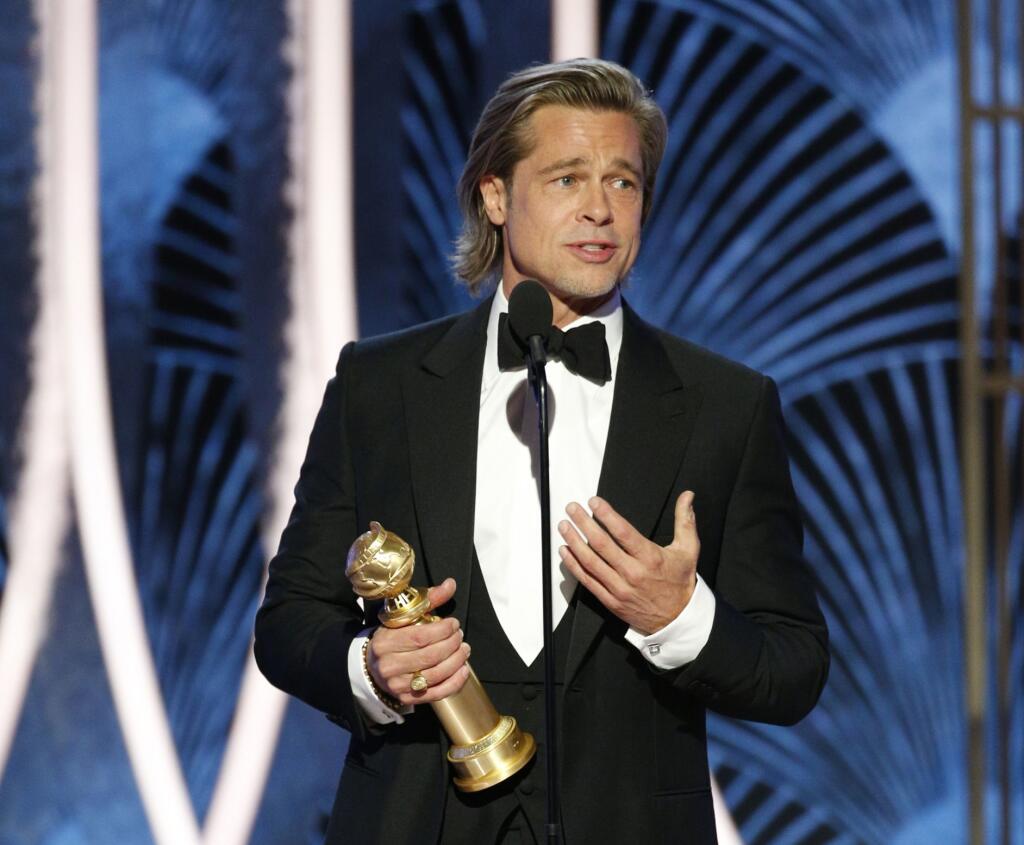 Brad Pitt s cenou Najlepší herec vo vedľajšej úlohe za stvárnenie kaskadéra verného svojmu hercovi vo filme Vtedy v Holl