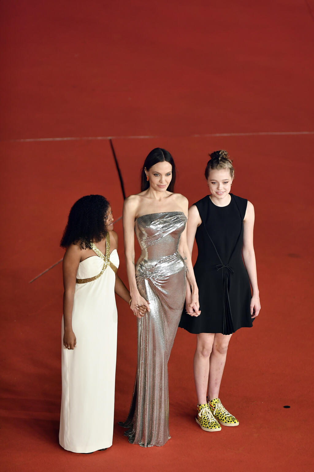 Herečka Angelina Jolie na premiére filmu Eternals v Ríme.