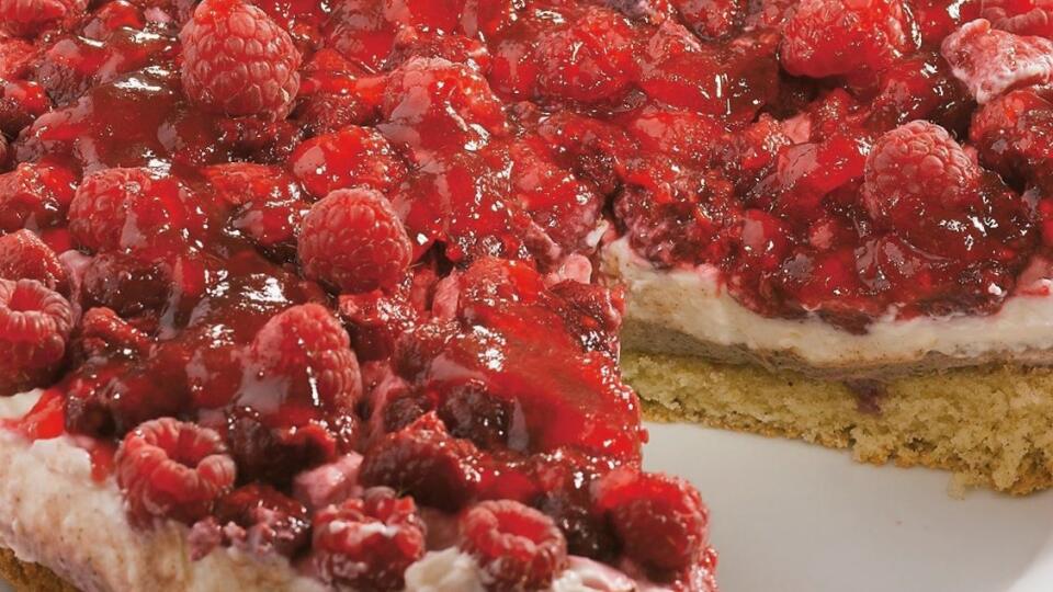 Malinovo-čokoládová torta