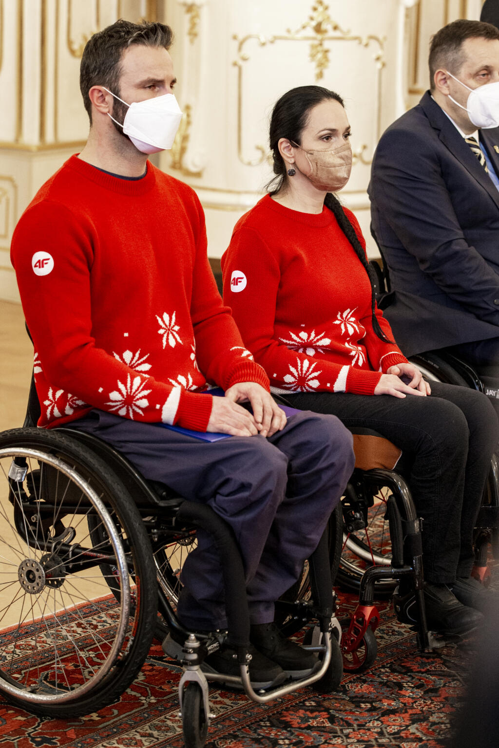 Paralympionici Monika Kunkelová a Marián Ligda.