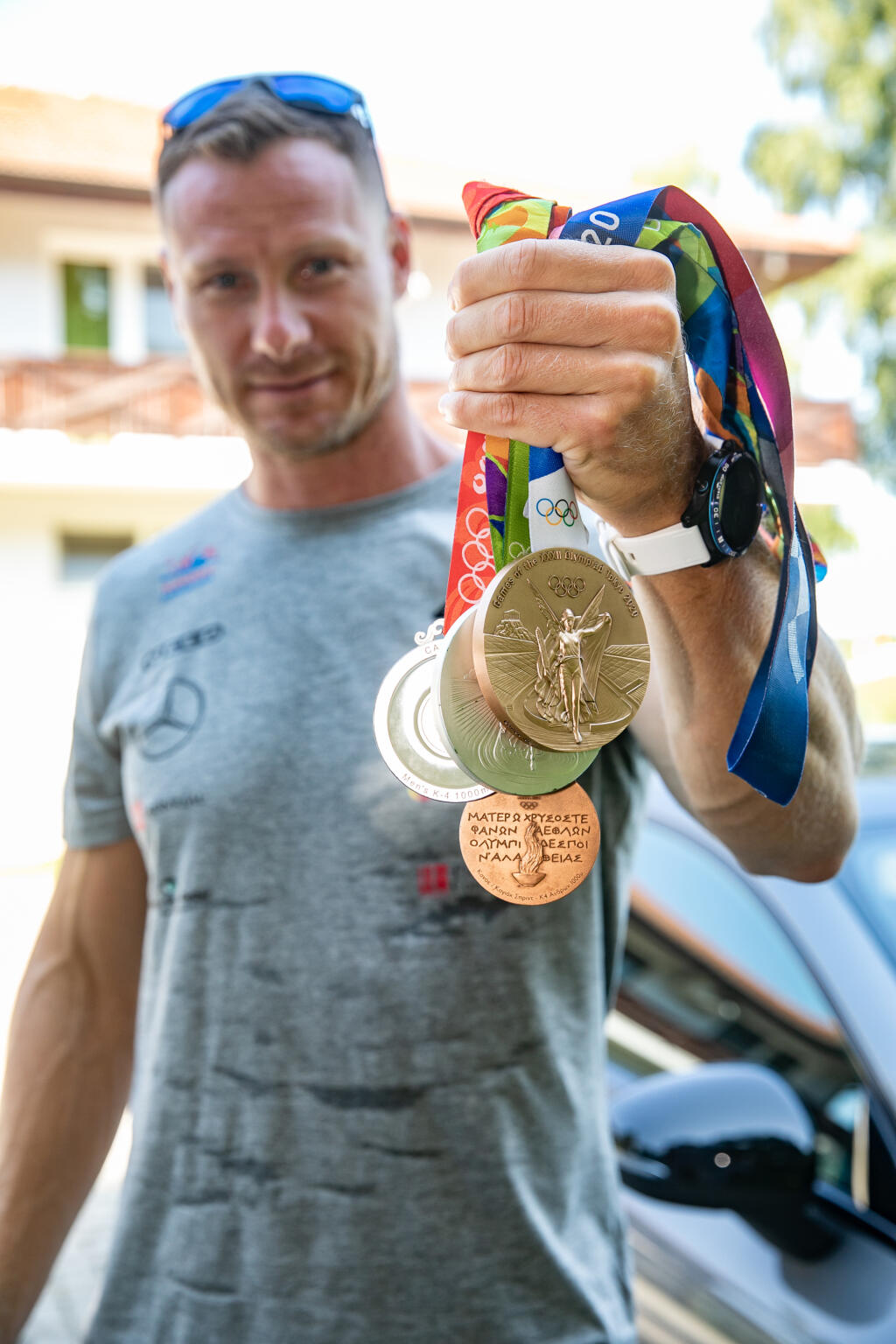 Erik Vlček so svojimi štyrmi olympijskými medailami.