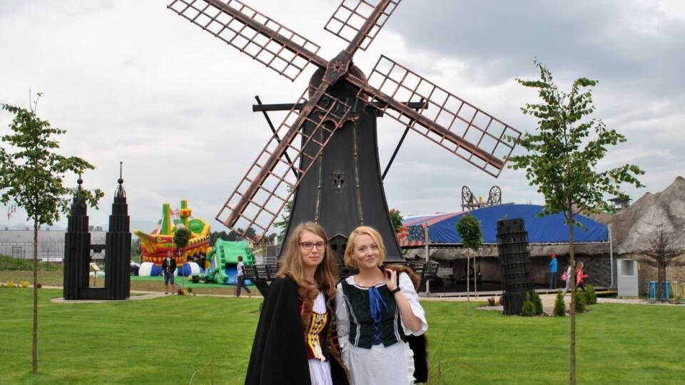 Typický holandský veterný mlyn