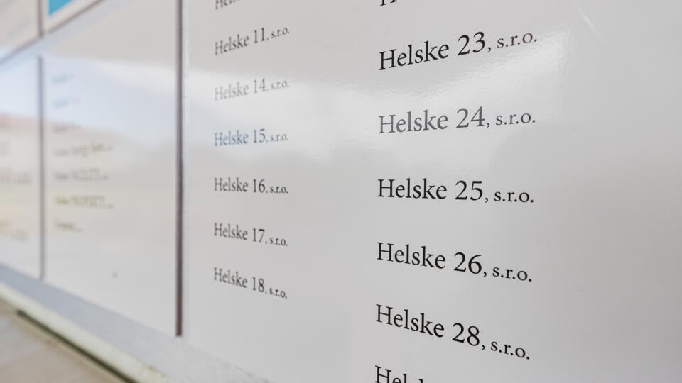 Na snímke sídlo spoločnosti Helske a jej dcérskych firiem na Kukuričnej ulici 1 v Bratislave.