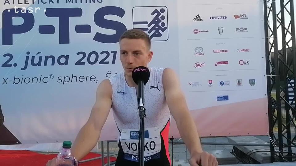 Šprintér Volko hodnotí svoje výkony v behu na 100 m a 200 m na P-T-S