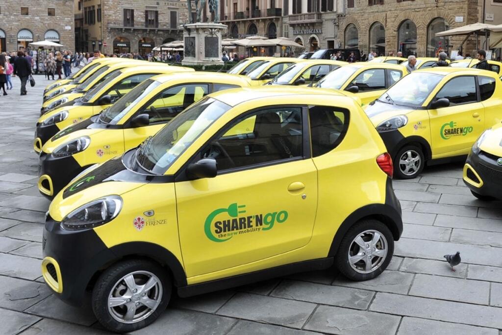 Carsharingová služba Sharengo funguje napríklad vo Florencii