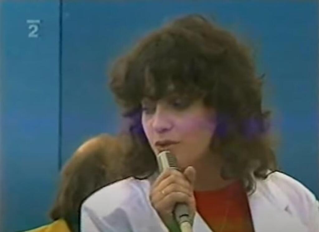 Lucie Bílá počas spartakiády v roku 1985.