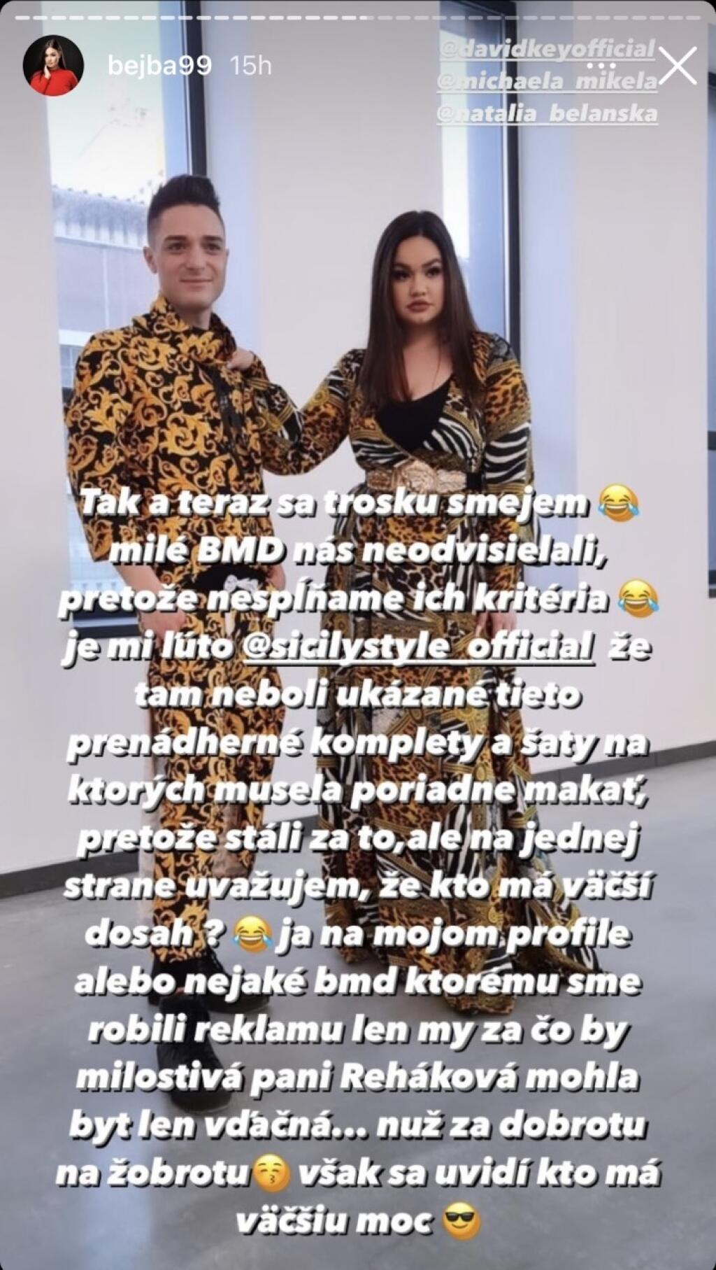 Na Instagrame sa k situácii vyjadrilo mnoho ľudí...