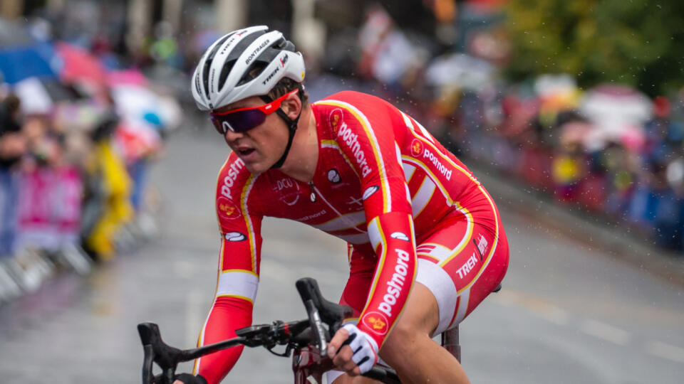 Na snímke majstrovstvá sveta v cestnej cyklistike podľa UCI, kategória muži Elite. Štart sa konal v meste Leeds, UK a cieľ bol v meste Harrogate.
