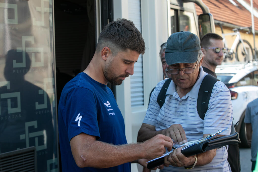 Spoločné Majstrovstvá Slovenska a Česka v cestnej cyklistike. Na snímke je Peter Sagan.