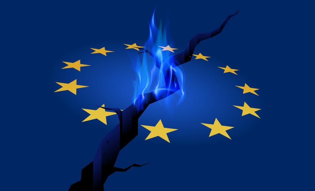 Eu,Energy,Shortage,And,Economy,Crisis.,Natural,Gas,Flame,On
