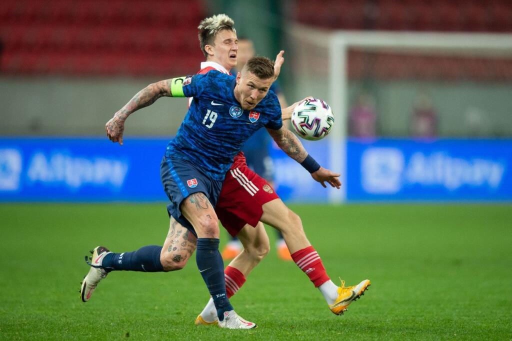 Juraj Kucka v drese slovenskej reprezentácie.