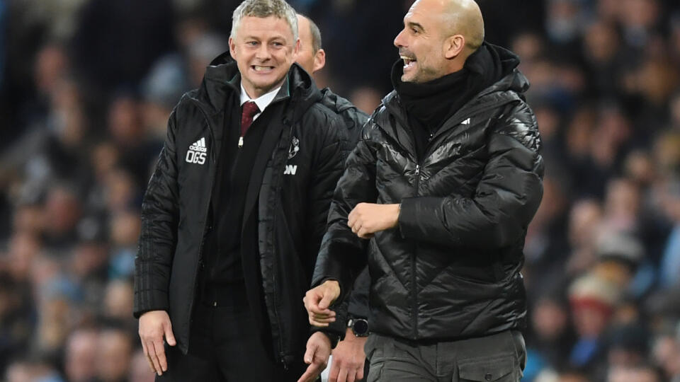 Ole Gunnar Solksjaer a Pep Guardiola