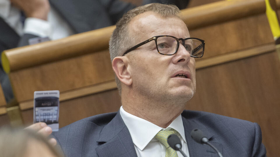 Na snímke predseda parlametu SR Boris Kollár (Sme rodina) počas 66. schôdze Národnej rady SR 28. júna 2022 v Bratislave. FOTO TASR - Martin Baumann