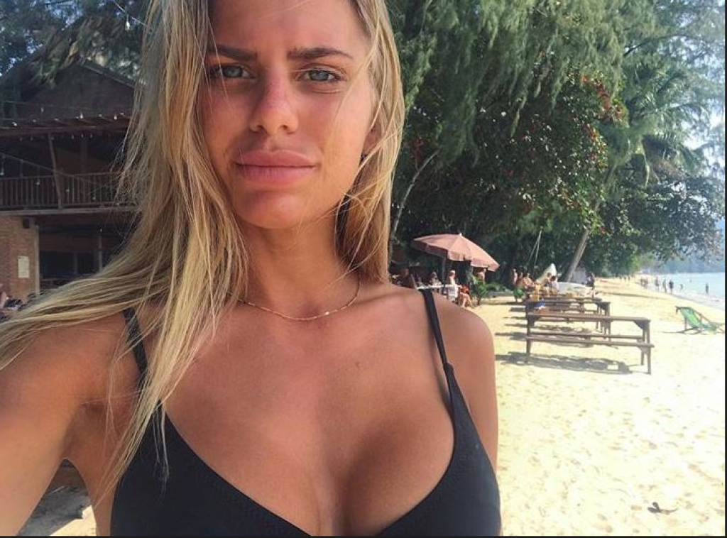 Švédska priateľka českého hokejistu Rebecca.