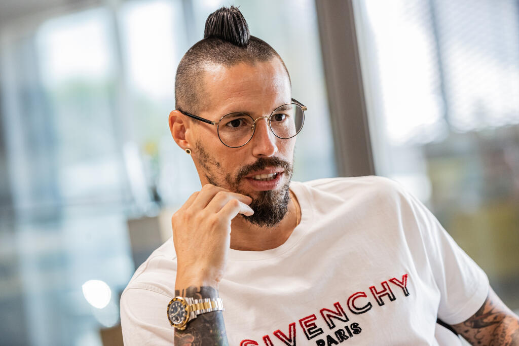 Na snímke slovenský futbalový reprezentant Marek Hamšík.