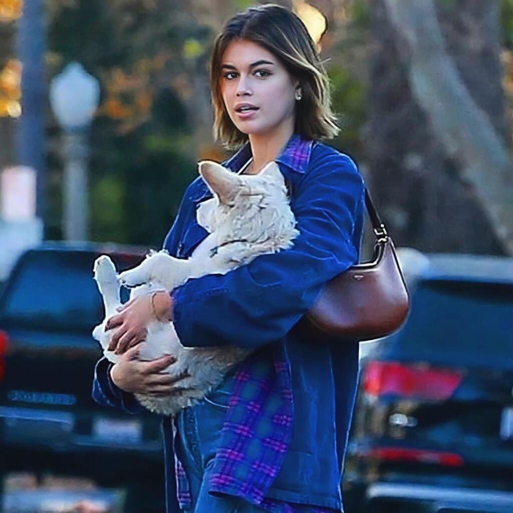 Kaia Gerber a jej syn.