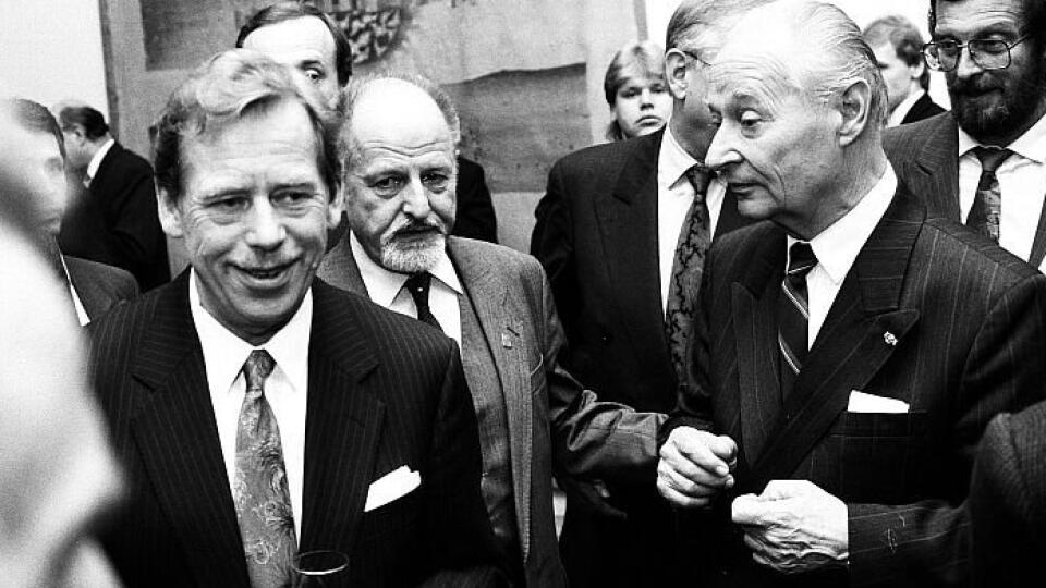 Václav Havel a Alexander Dubček