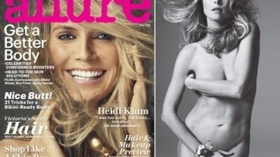 Heidi Klum sa pre časopis Allure opäť vyzliekla