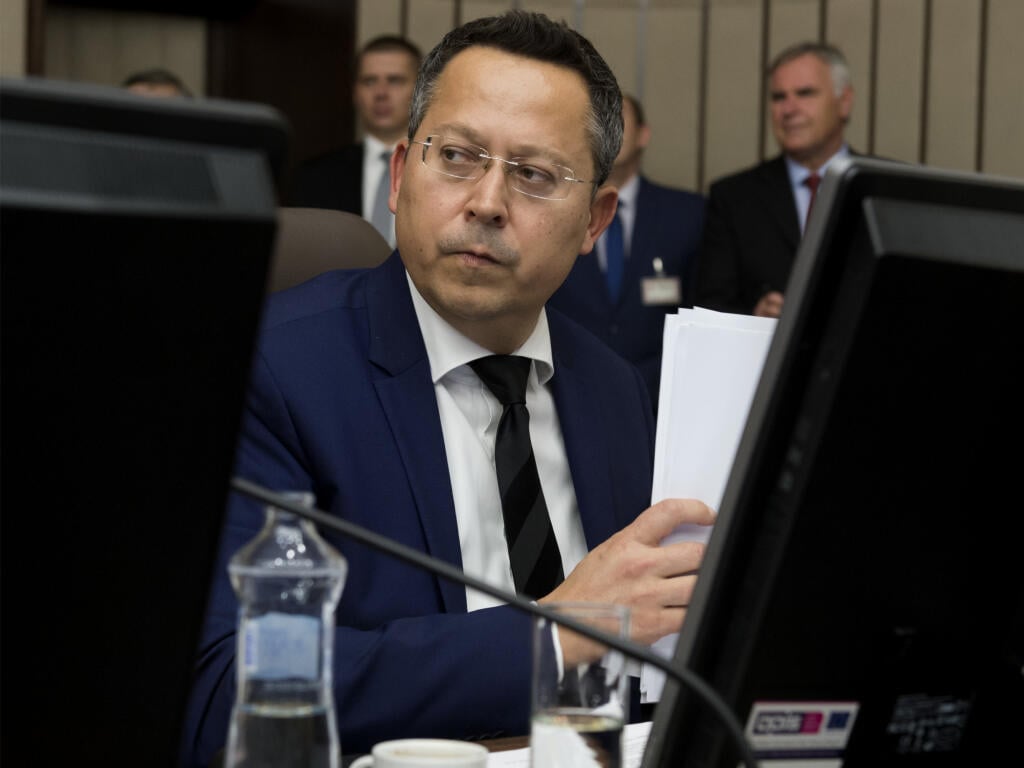 Na snímke minister financií SR Ladislav Kamenický počas 177. schôdze vlády SR 14. októbra 2019 v Bratislave. FOTO TASR - Martin Baumann