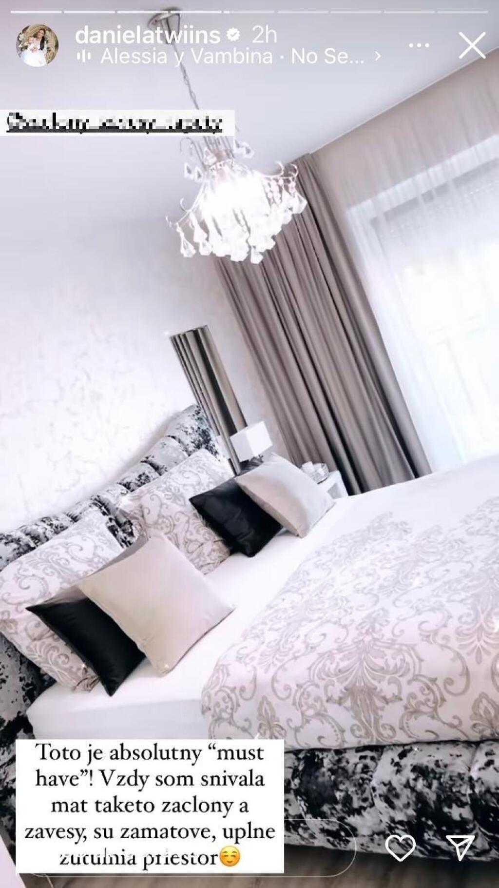 Twiinsky Veronika a Daniela Nízlové konečne dokončili svoj nový dom a pochválili sa ich luxusnou obývačkou a spálňami. Na snímke Veronikina spálňa.