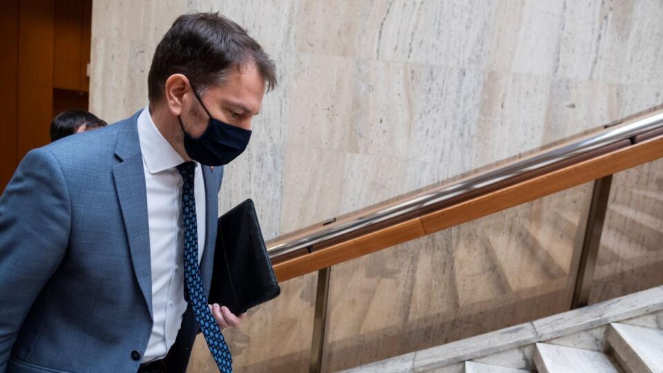 Na snímke predseda vlády SR Igor Matovič