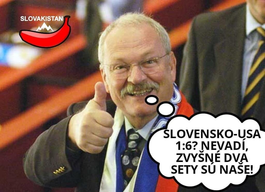 Vo štvrťfinále si naši hokejisti príliš nepípli. Prehrali tenisovým debaklom 1:6 a koniec na šampionáte sprevádzala dávka vtipov.