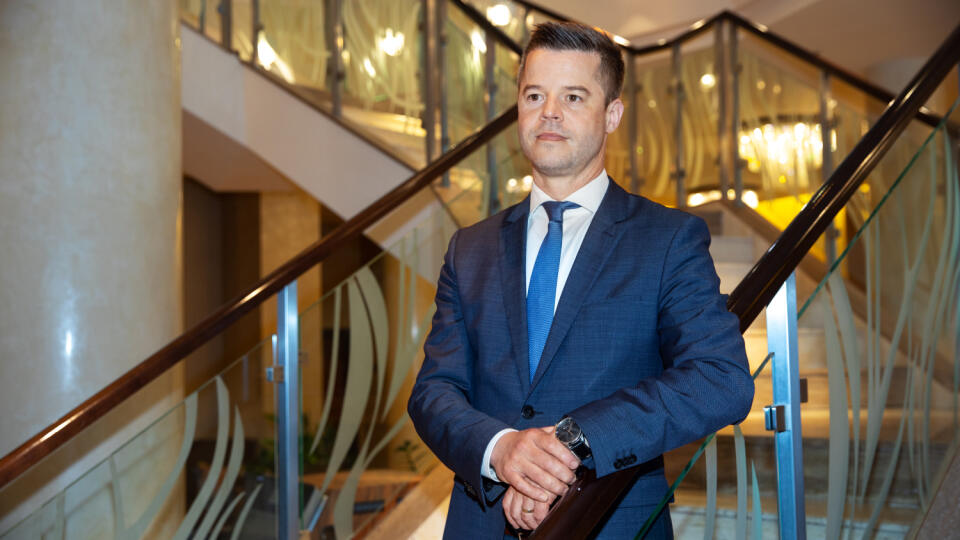 Na snímke Martin Krajčovič, predseda SAMO (Slovenská aliancia moderného obchodu).