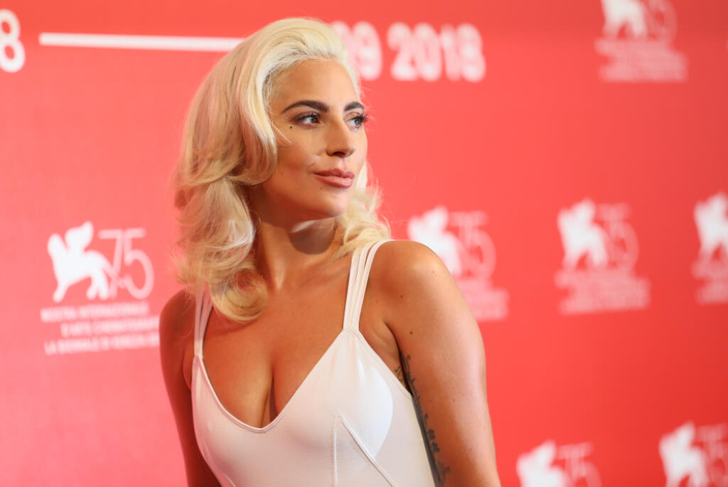 Lady,Gaga,Attends,'a,Star,Is,Born',Photocall,During,The