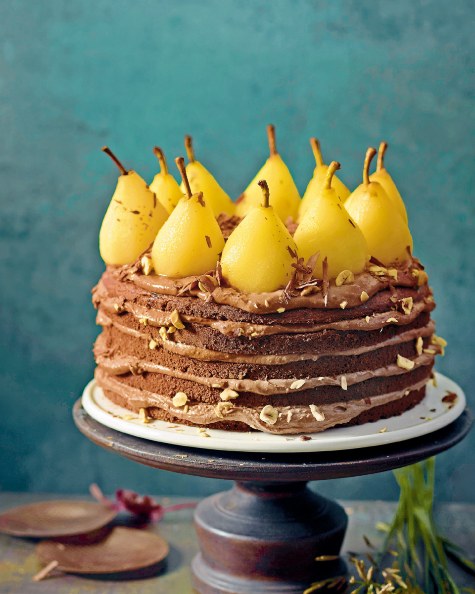 Torta s hruškami.