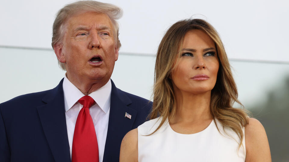 Bývalá prvá dáma USA Melania Trump so svojím manželom Donaldom Trumpom