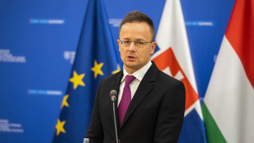 Maďarský minister zahraničného obchodu a zahraničných vecí Péter Szijjártó.