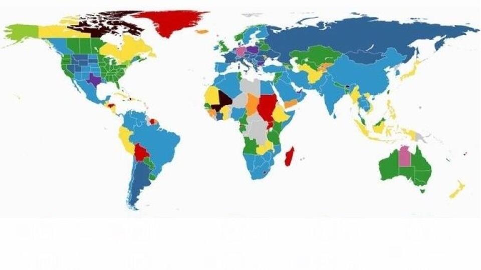 ikona Mapa sveta: Kde sa smie jazdiť