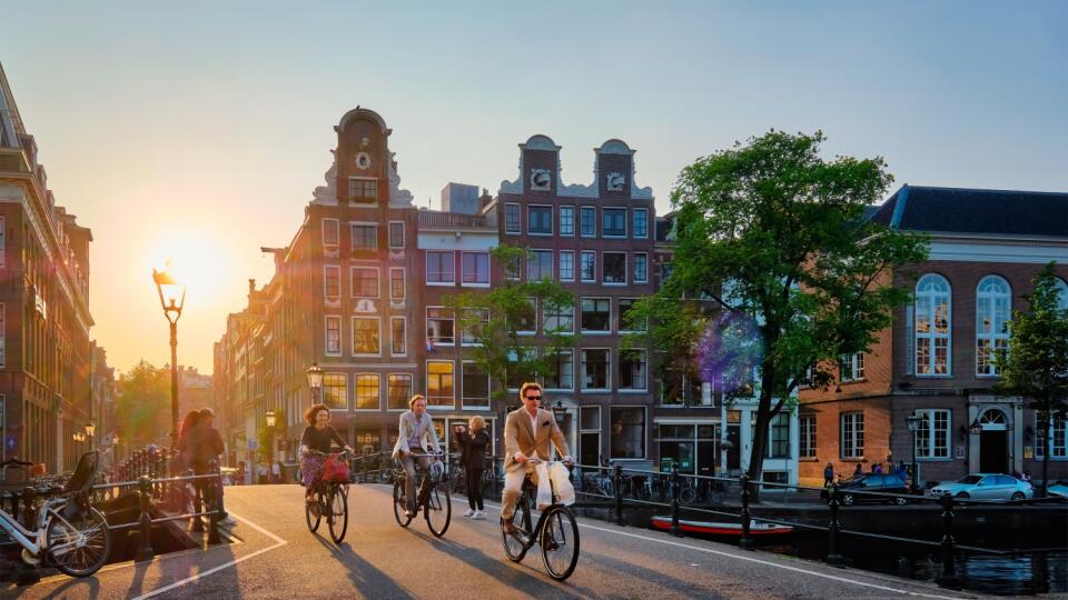 Amsterdam,,Netherlands,-,May,20,,2018:,People,On,Bicycles,On