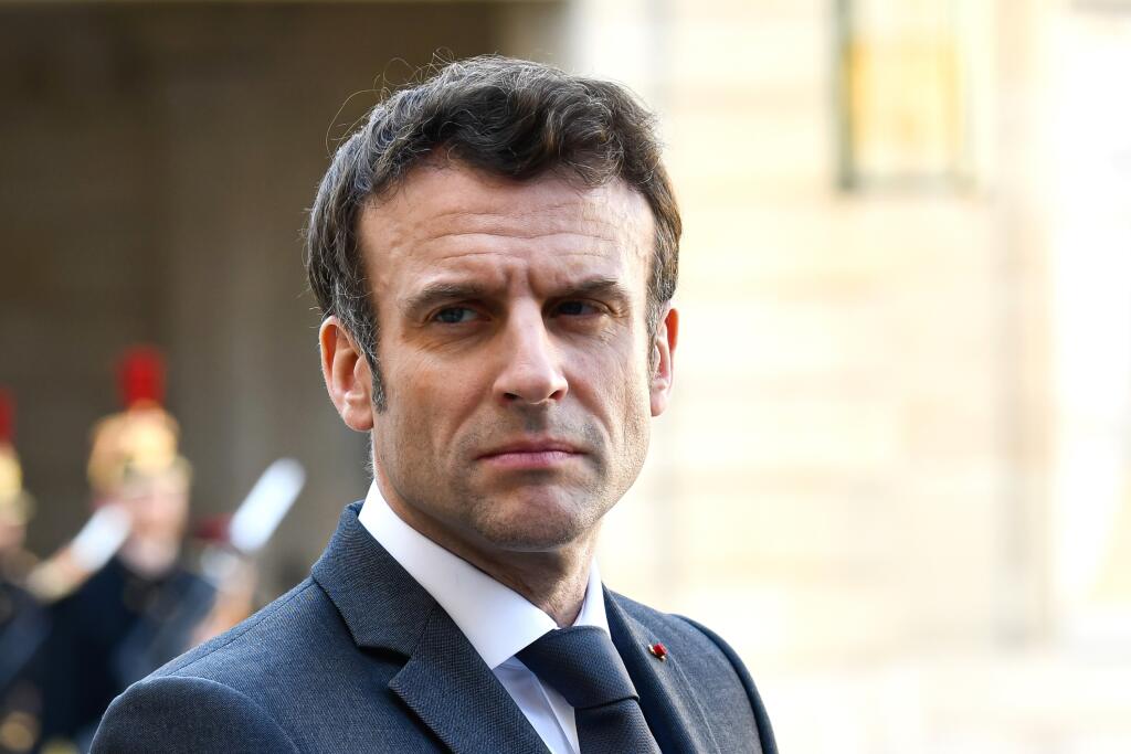 French,President,Emmanuel,Macron,During,A,Meeting,With,Governor,Of