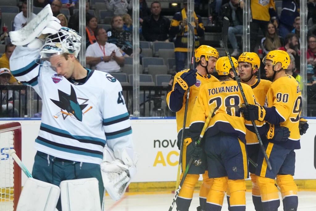 Nashville Predators - San Jose Sharks v Prahe.