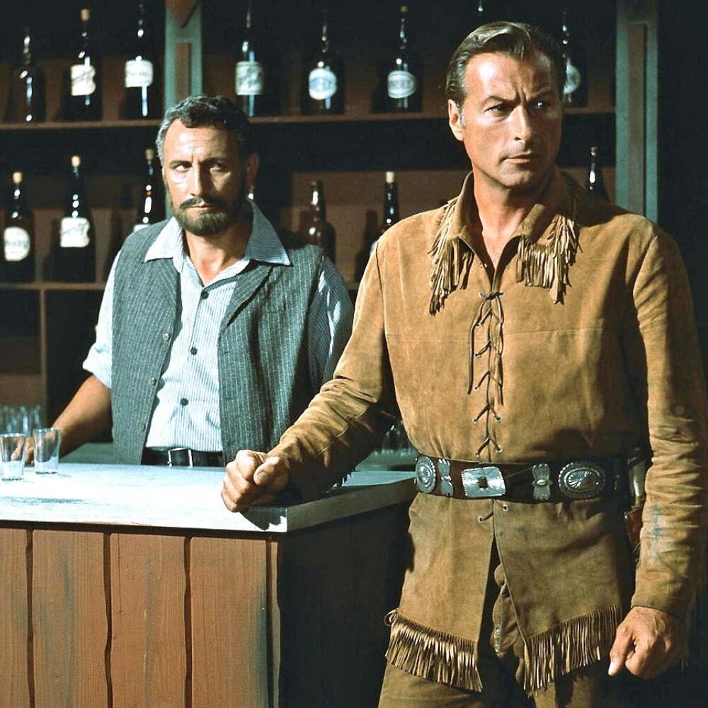 Filmový Old Shatterhand v podaní Lexa Barkera.