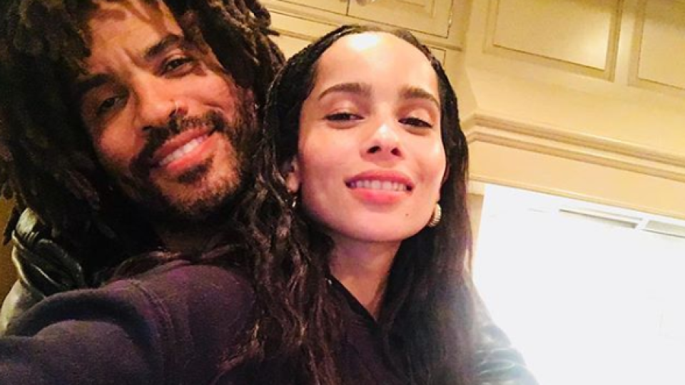 Zoe a Lenny Kravitz