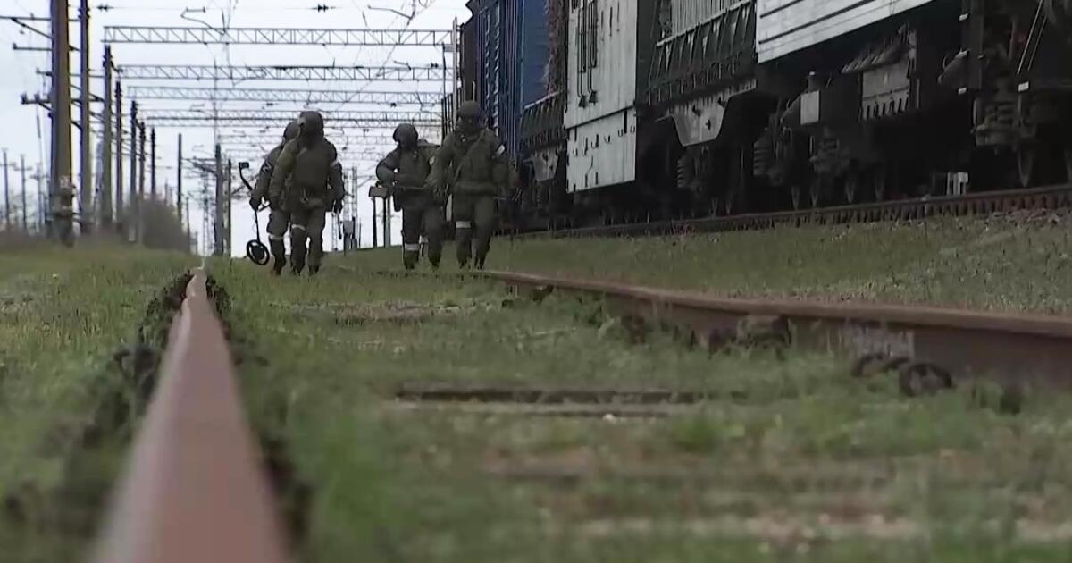 Un train de marchandises a déraillé dans la région frontalière de la Russie !