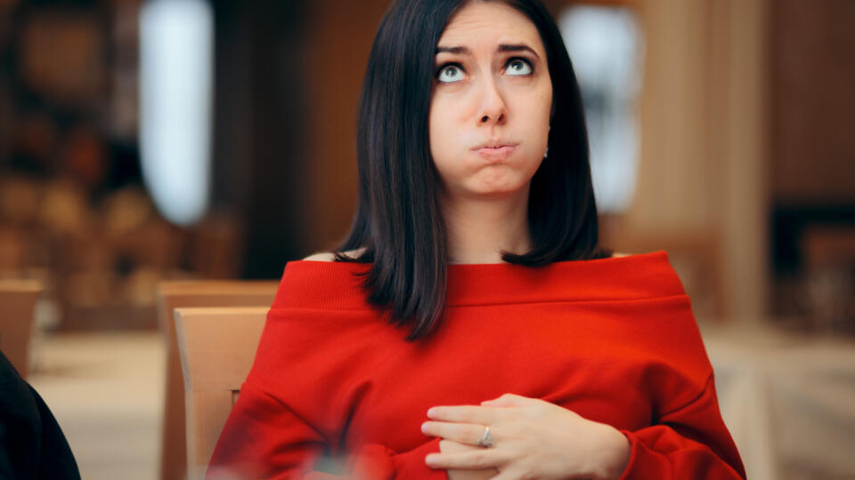 Woman,Suffering,A,Stomachache,After,Eating,In,A,Restaurant.,Girl