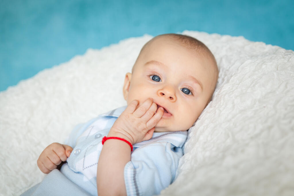 Portrait,Of,A,Cute,Blue-eyed,6,Months,Baby,Boy,With