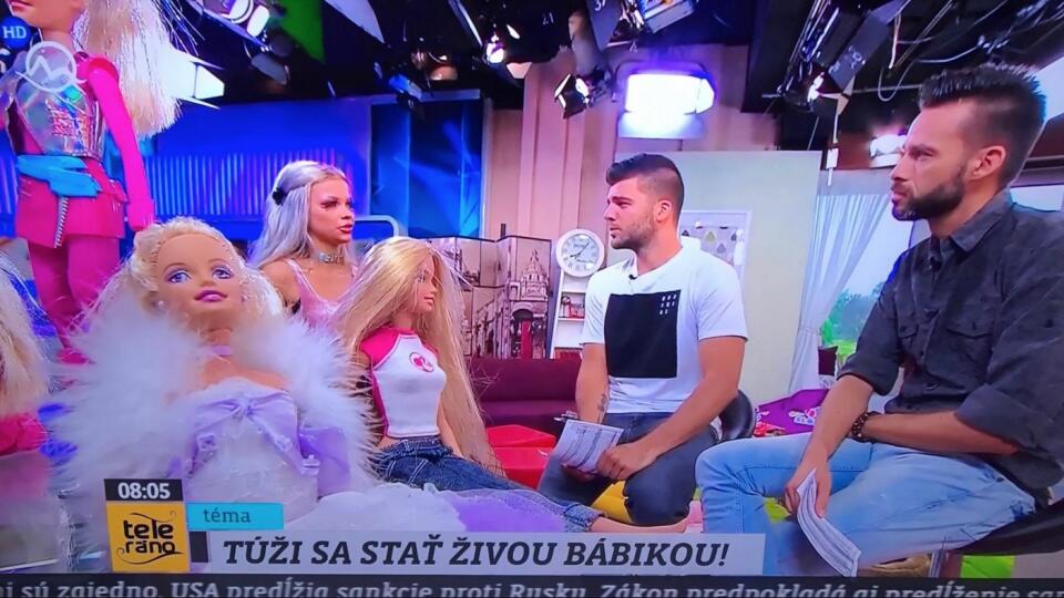 Hosťom v Teleráne bola Gabriel, ktorá sa chce podobať na Barbie.
