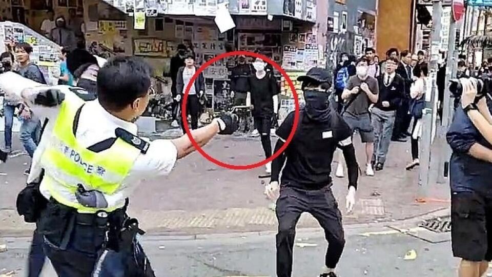 Krvavé protesty v Hongkongu